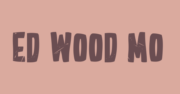 Ed Wood Movies font thumb